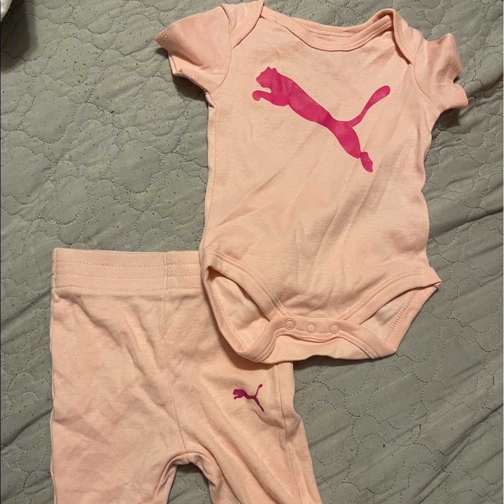Puma, pink, 0-3 months